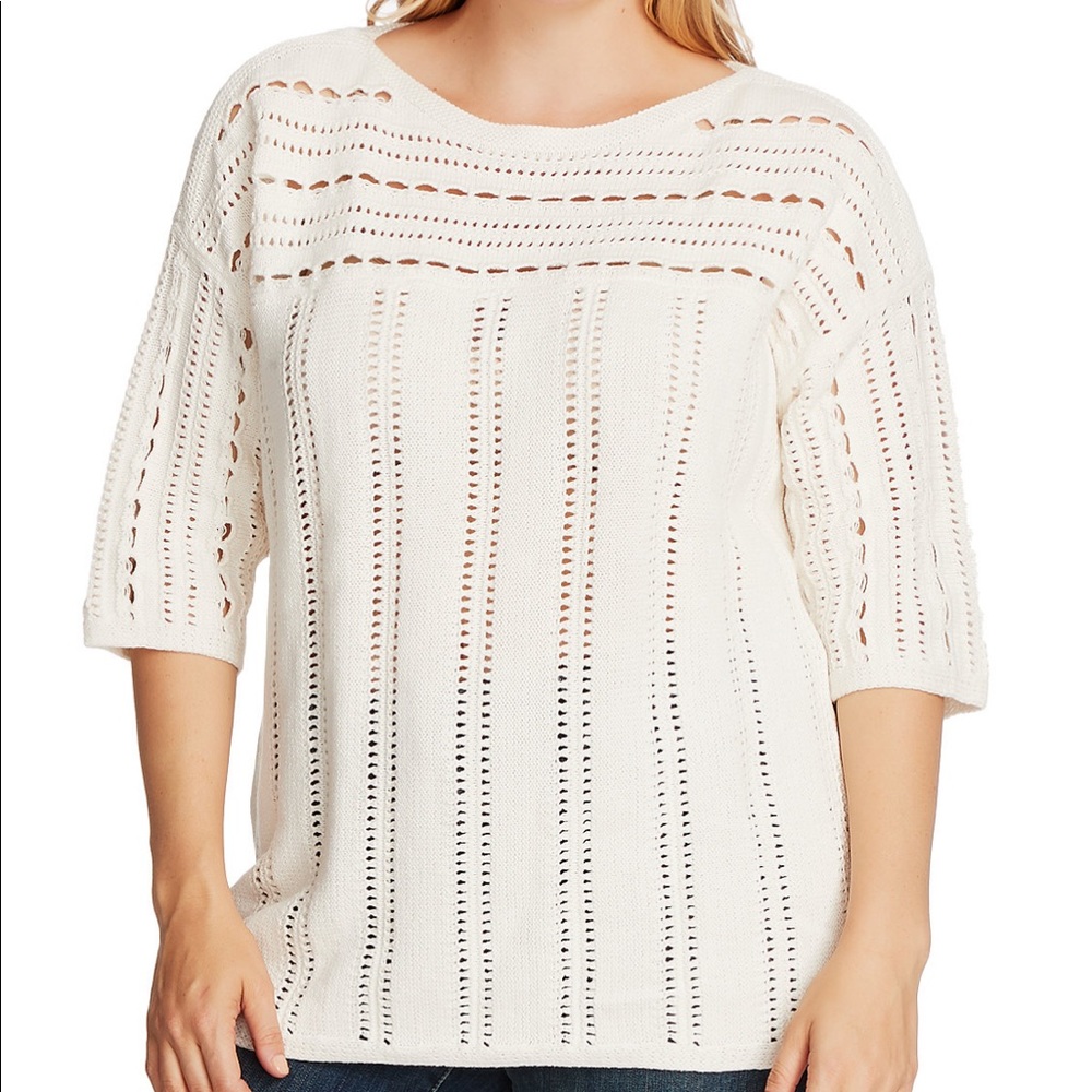 Vince Camuto Plus-Size Boatneck Sweater